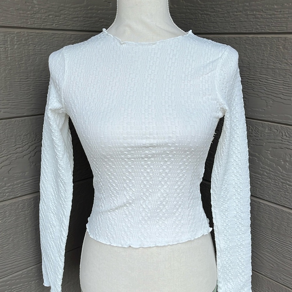 NWT Misguided Long Sleeve Crop